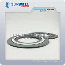 Spiral Spiral-Dichtung der Qualitäts-Qualitäts-304 mit innerem und äußerem Ring
